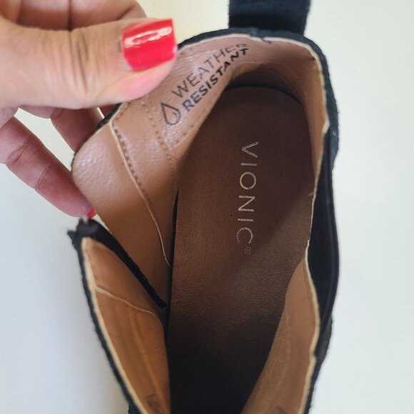 Vionic Women's Parkwood Paloma Black Suede Ankle Booties Boots Size 7 Mint - Picture 8 of 10